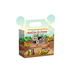 Construction Theme Small Suitcase Party Supplies Box
